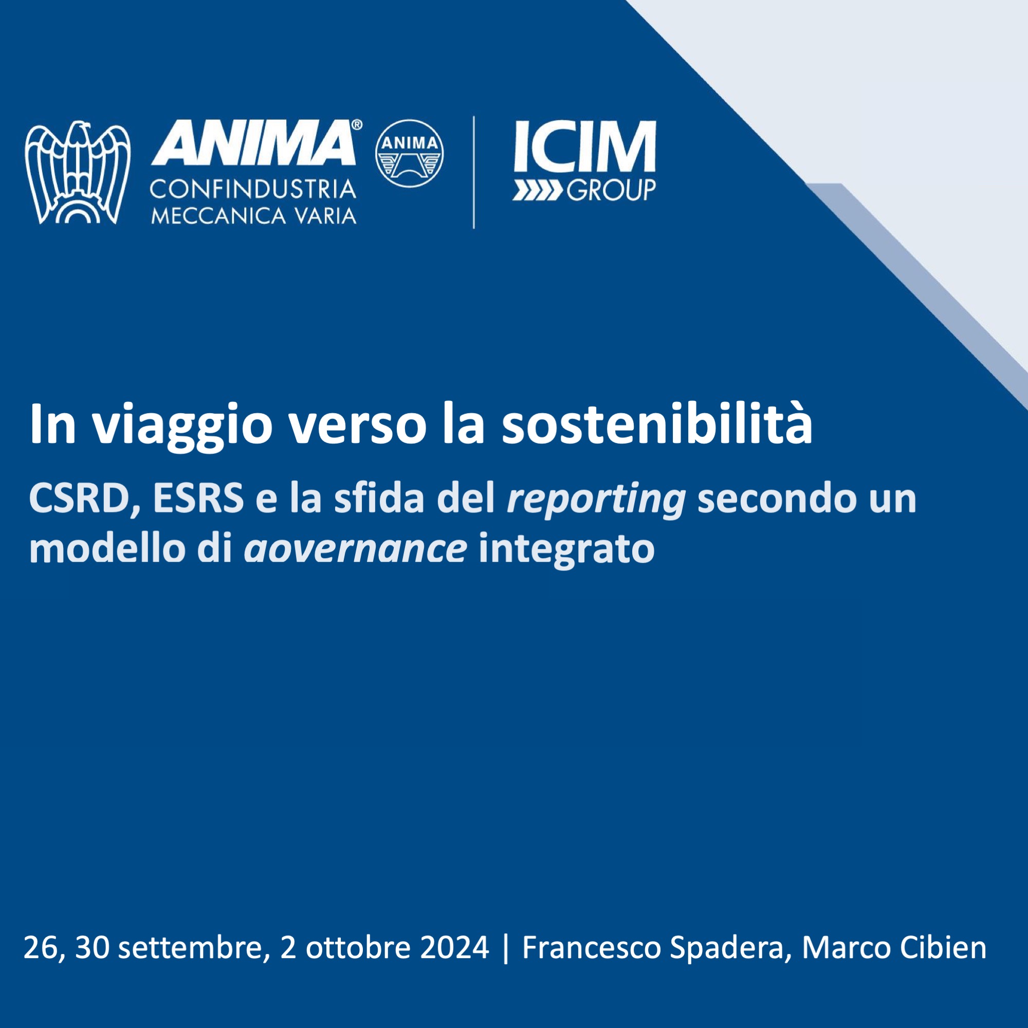 CMG Swiss, per la sostenibilità, ha partecipato al corso “In viaggio verso la sostenibilità – CSRD, ESRS e la sfida del reporting”.