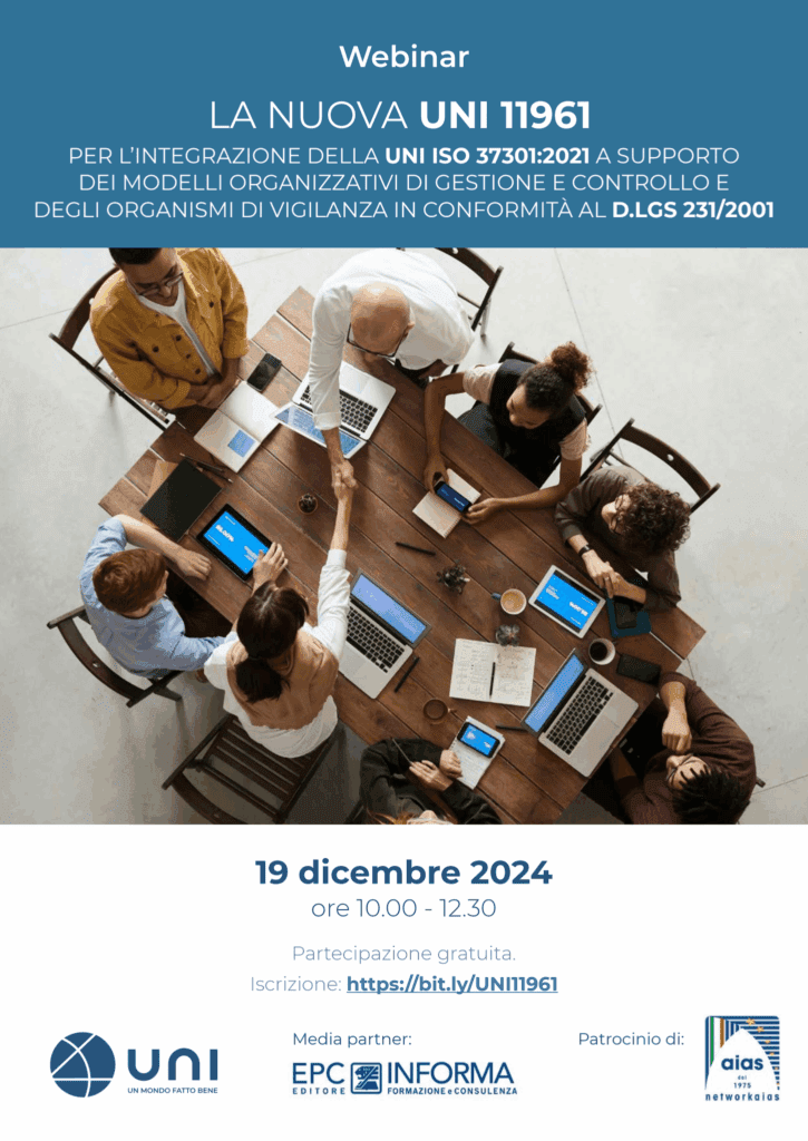 Webinar La Nuova UNI 11961